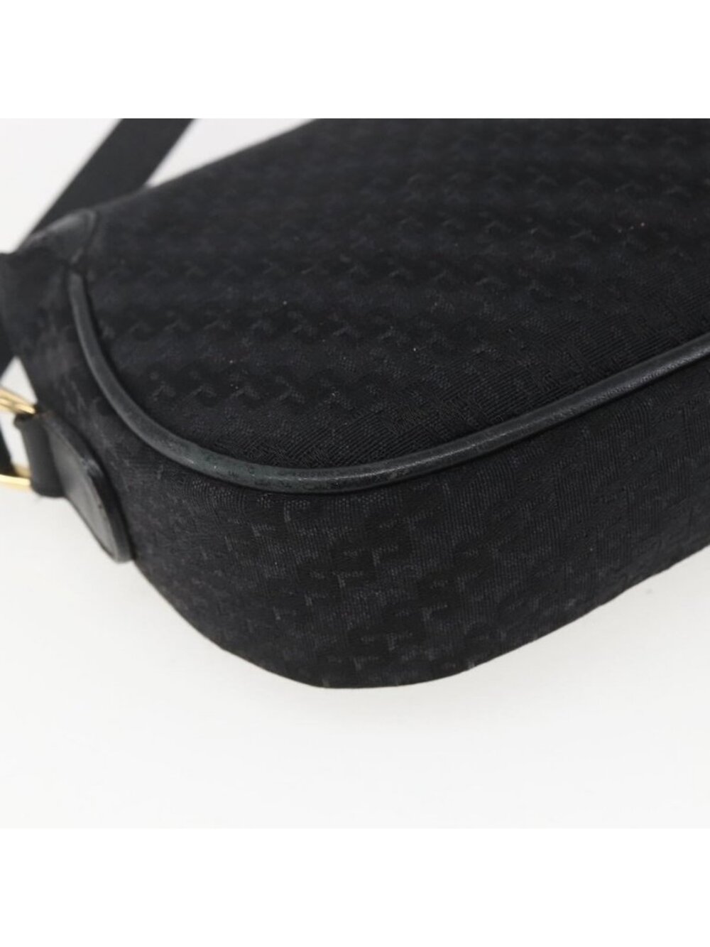 Authentic GUCCI Shoulder Bag Old Gucci Black Gold - Picture 5 of 16